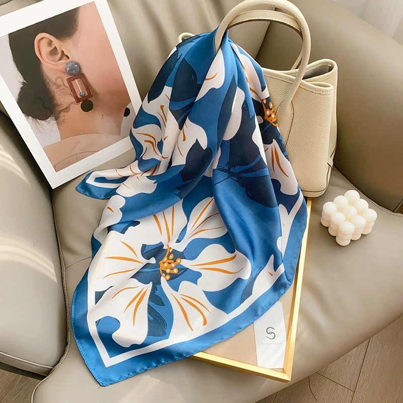 Floral Print Square Scarf