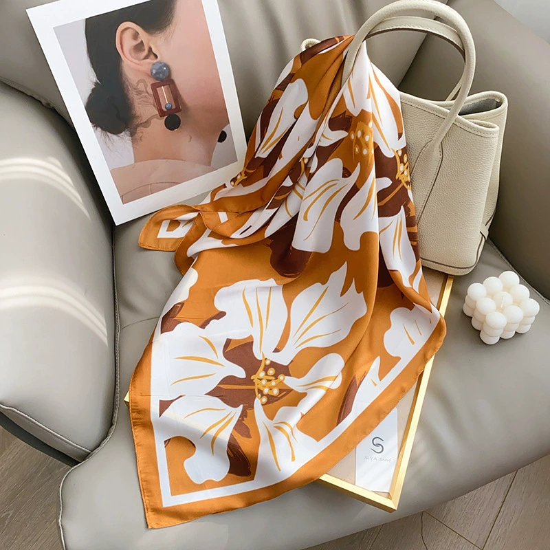 Floral Print Square Scarf view 3