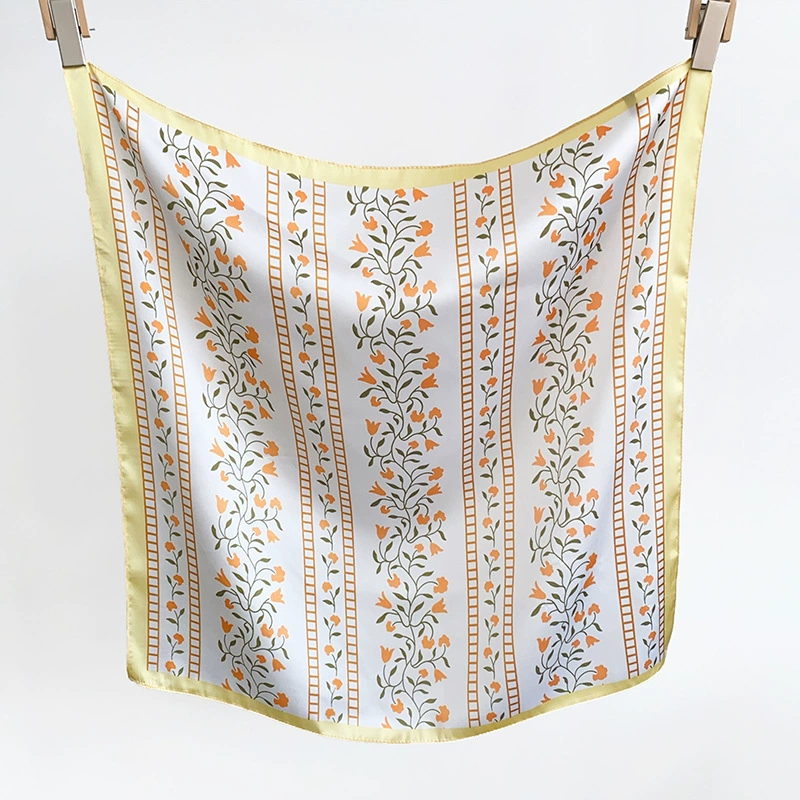 Floral Print Polyester Square Scarf view 7
