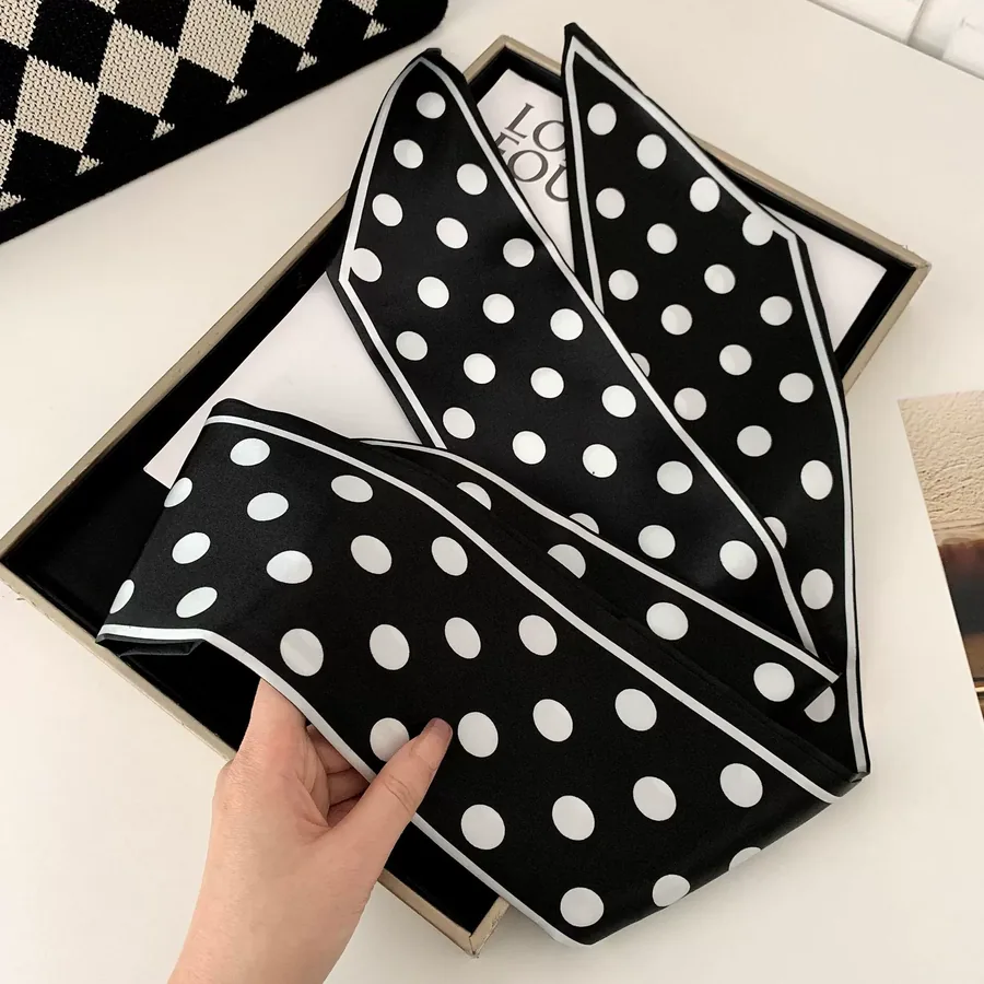 Printed Silk Head Scarf view 12