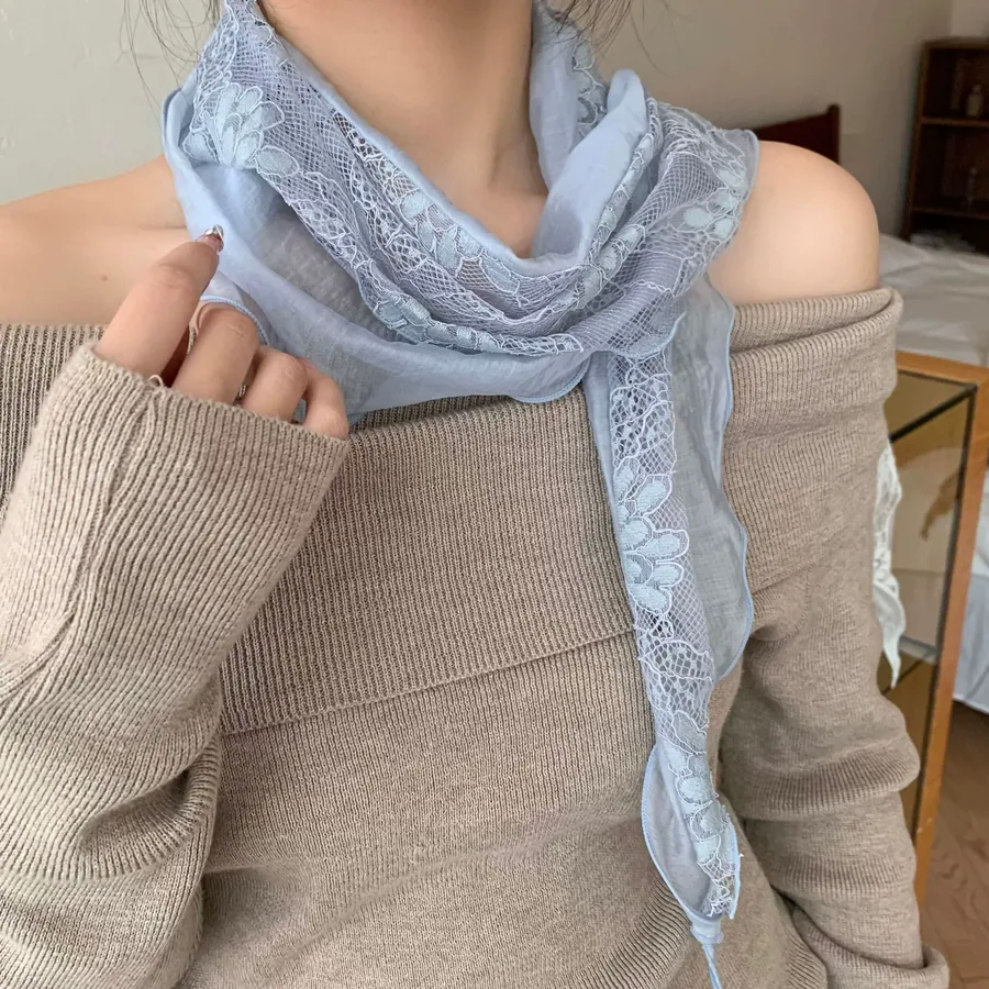 Lace Head Scarf Multi-use view 4