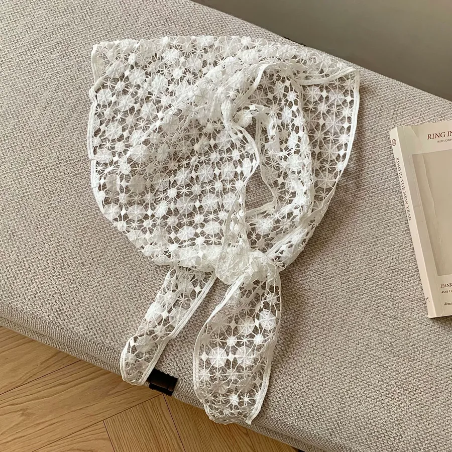Lace Head Scarf Triangle view 10