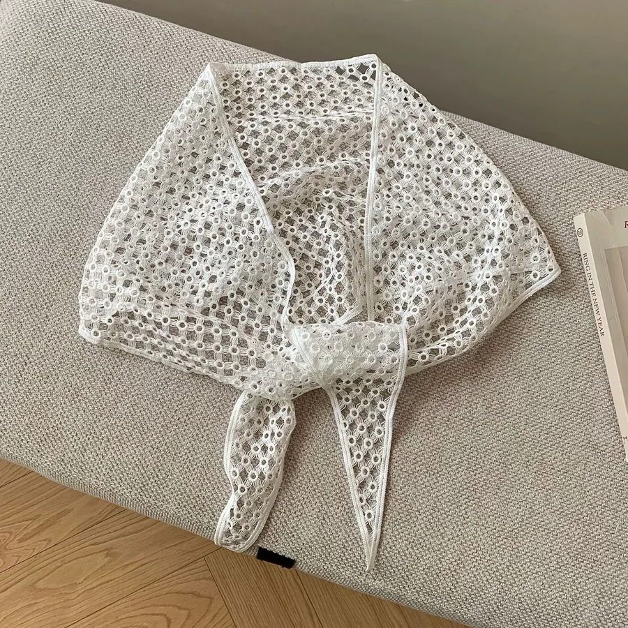 Lace Head Scarf Triangle view 12