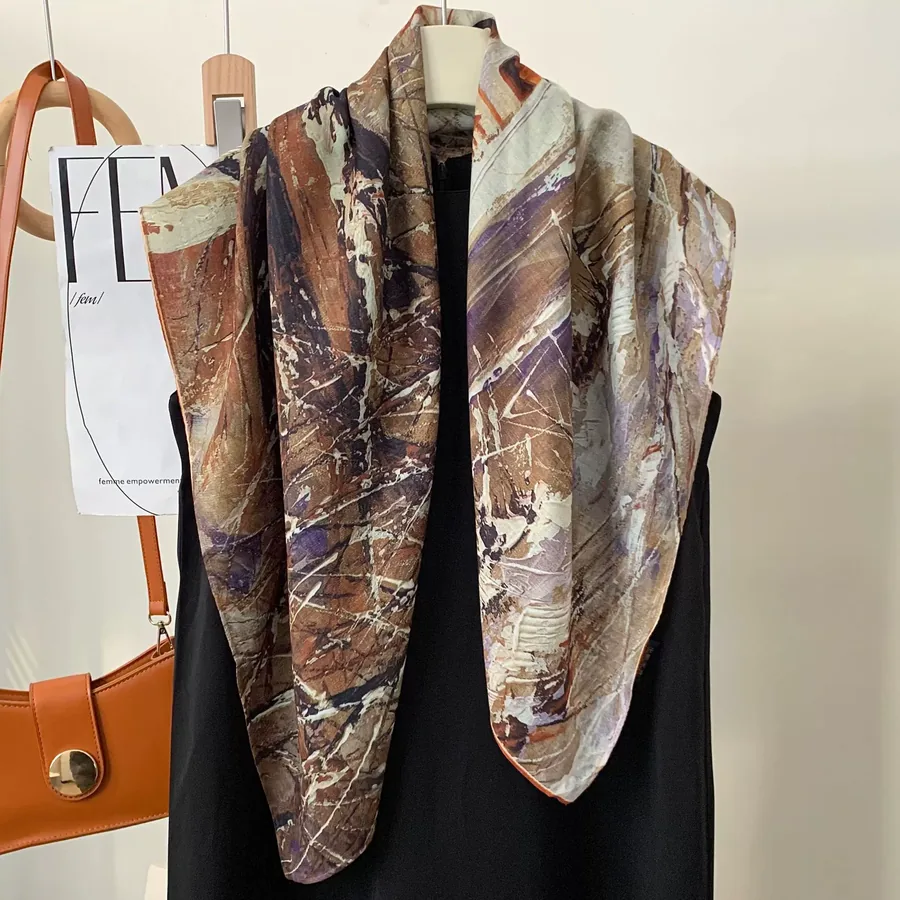 Velvet Paisley Square Scarf view 10
