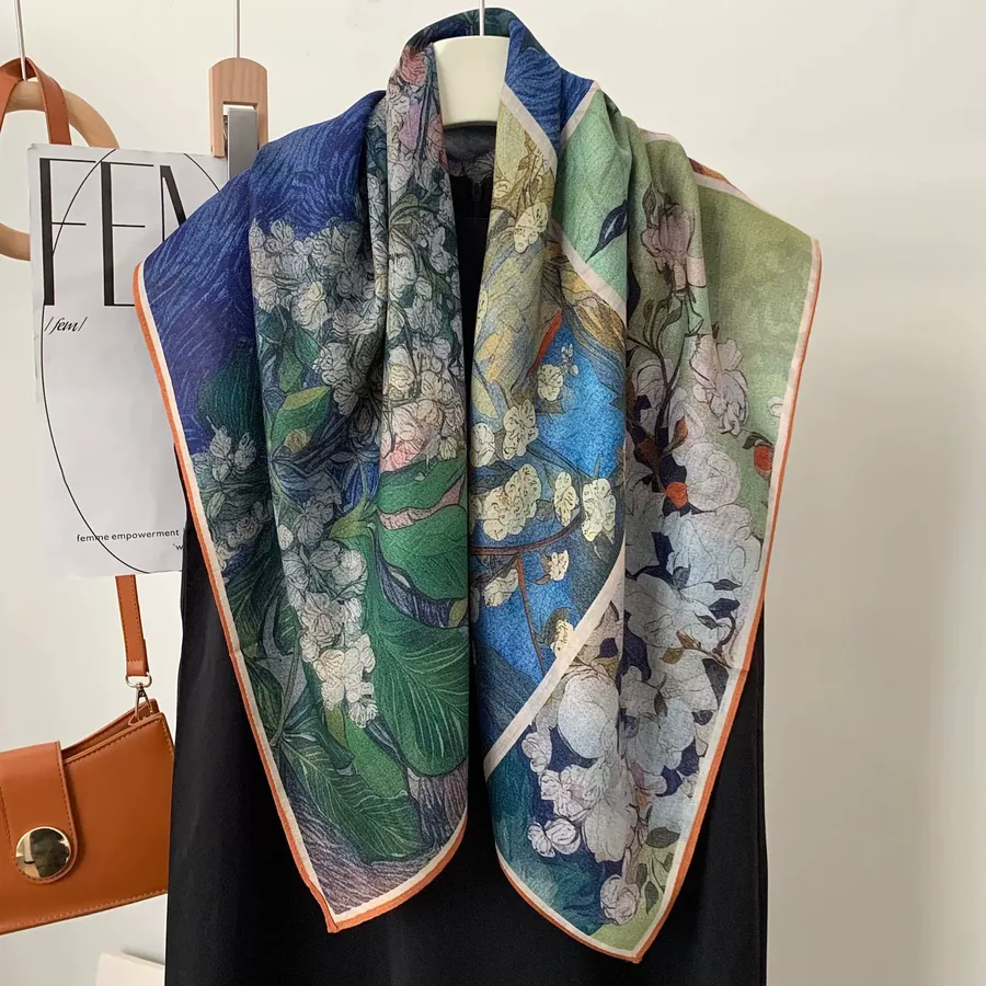 Velvet Paisley Square Scarf view 12