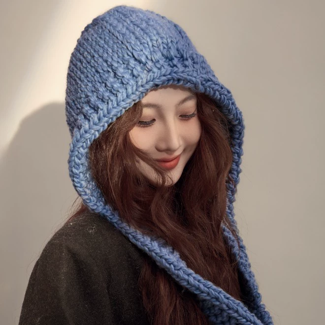 Thick Knit Balaclava Hat view 3