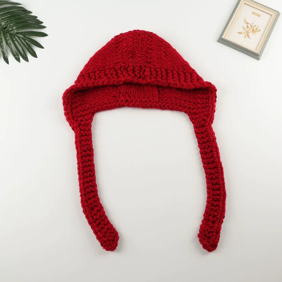Thick Knit Balaclava Hat view 11