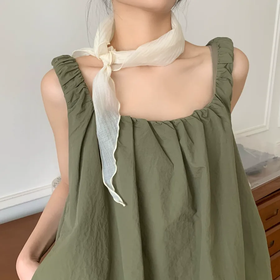 Solid Silk Triangle Scarf