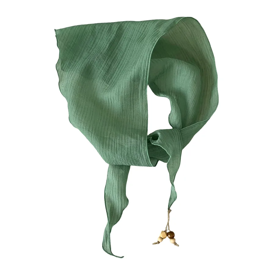 Solid Silk Triangle Scarf view 5