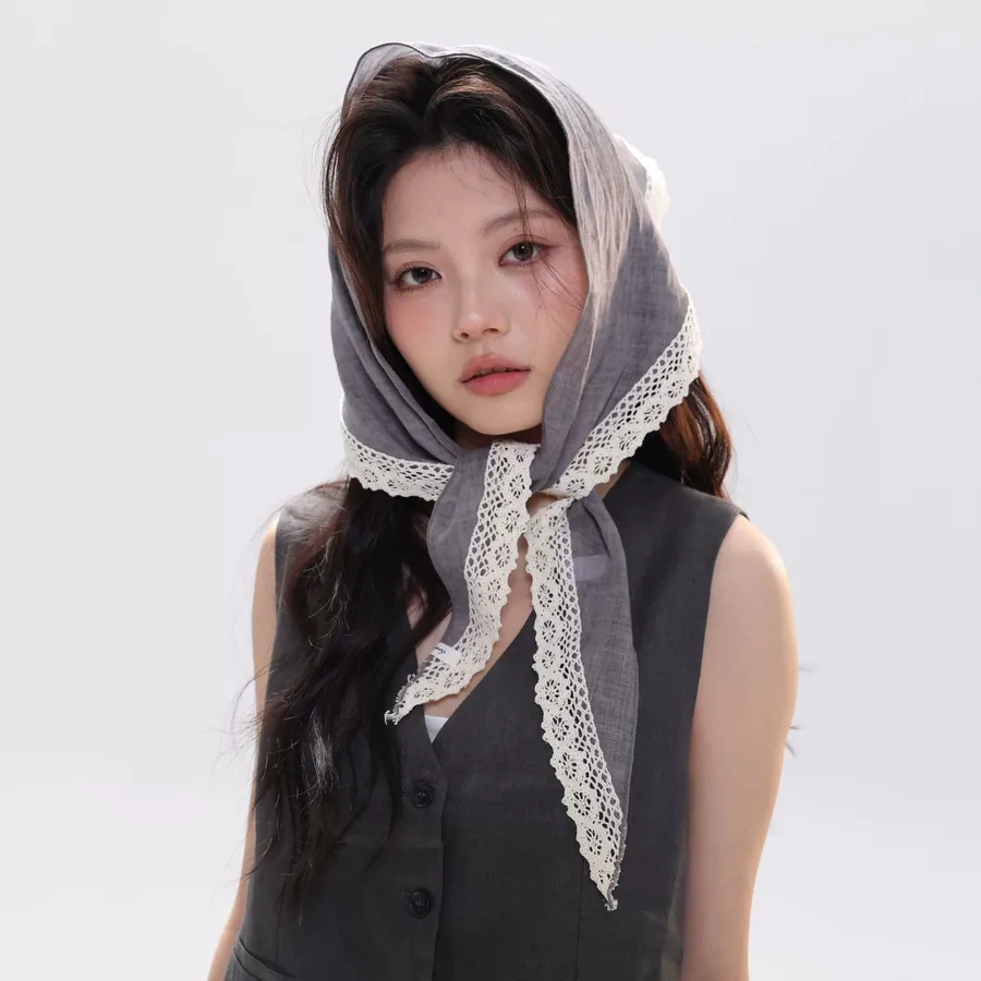Ramie Lace Head Scarf view 4