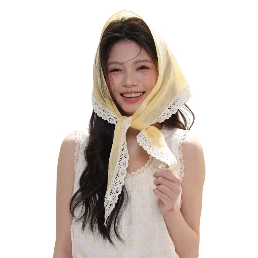 Ramie Lace Head Scarf view 5