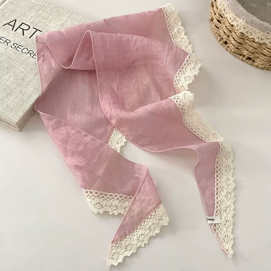 Ramie Lace Head Scarf view 6