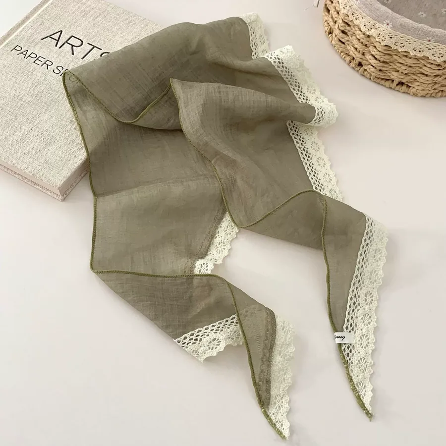 Ramie Lace Head Scarf view 10