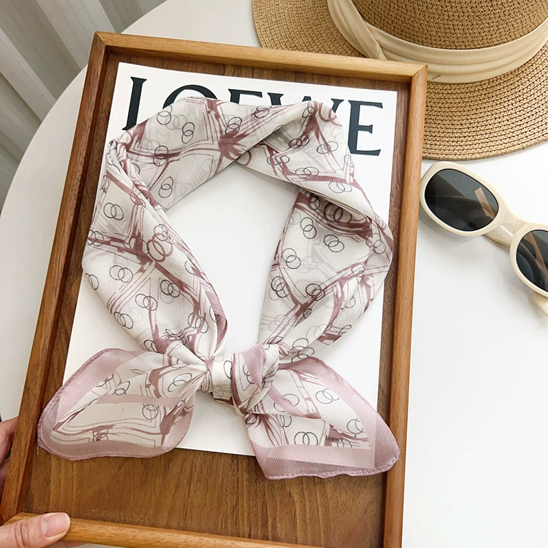 Sheer Polyester Square Scarf