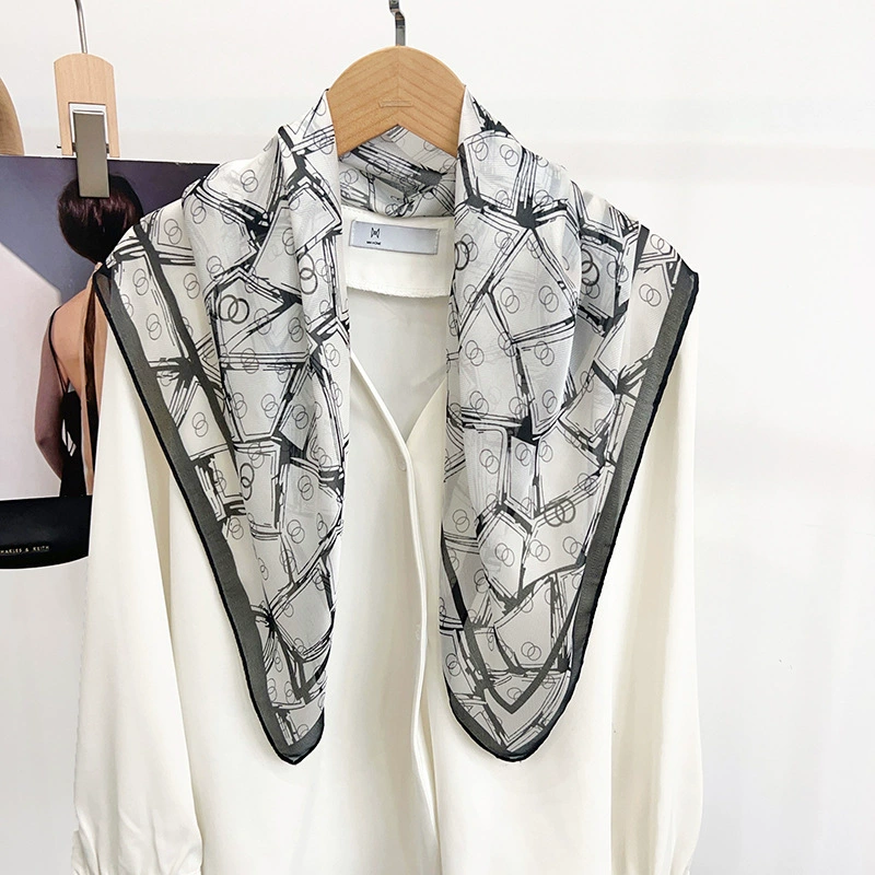 Sheer Polyester Square Scarf view 4