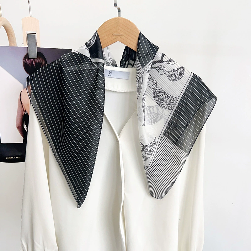 Sheer Polyester Square Scarf view 7