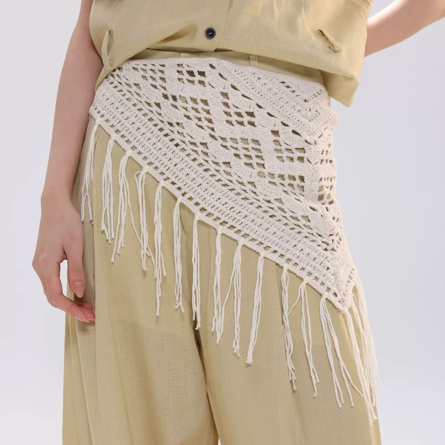 Knitted Lace Wrap Skirt