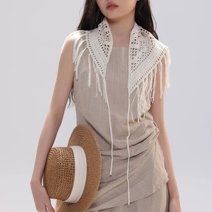 Knitted Lace Wrap Skirt view 3