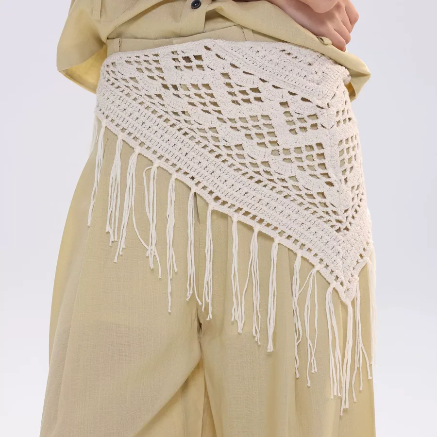 Knitted Lace Wrap Skirt view 4