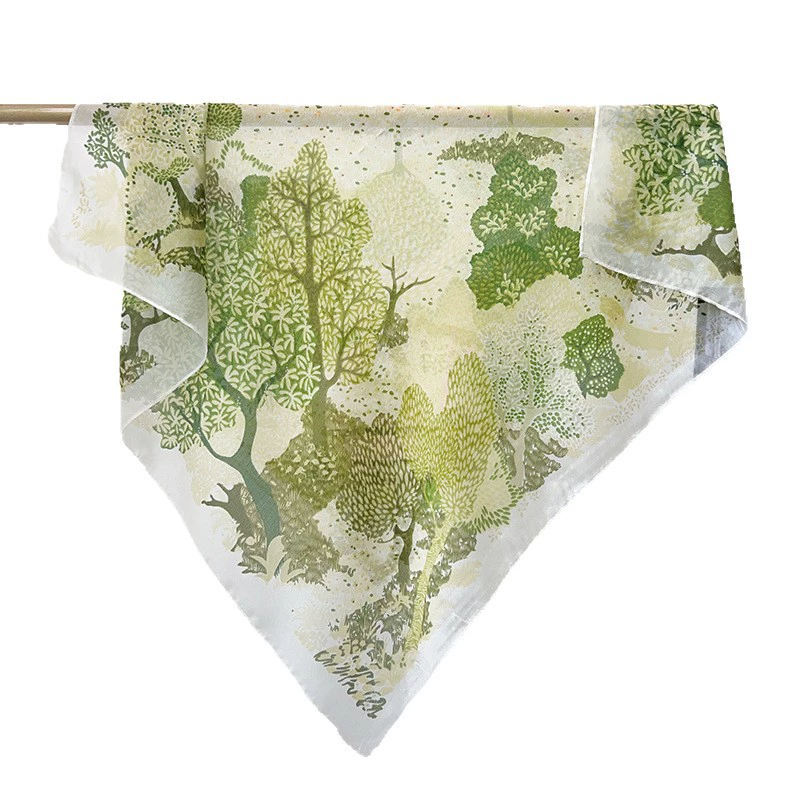 Sheer Polyester Square Scarf view 5
