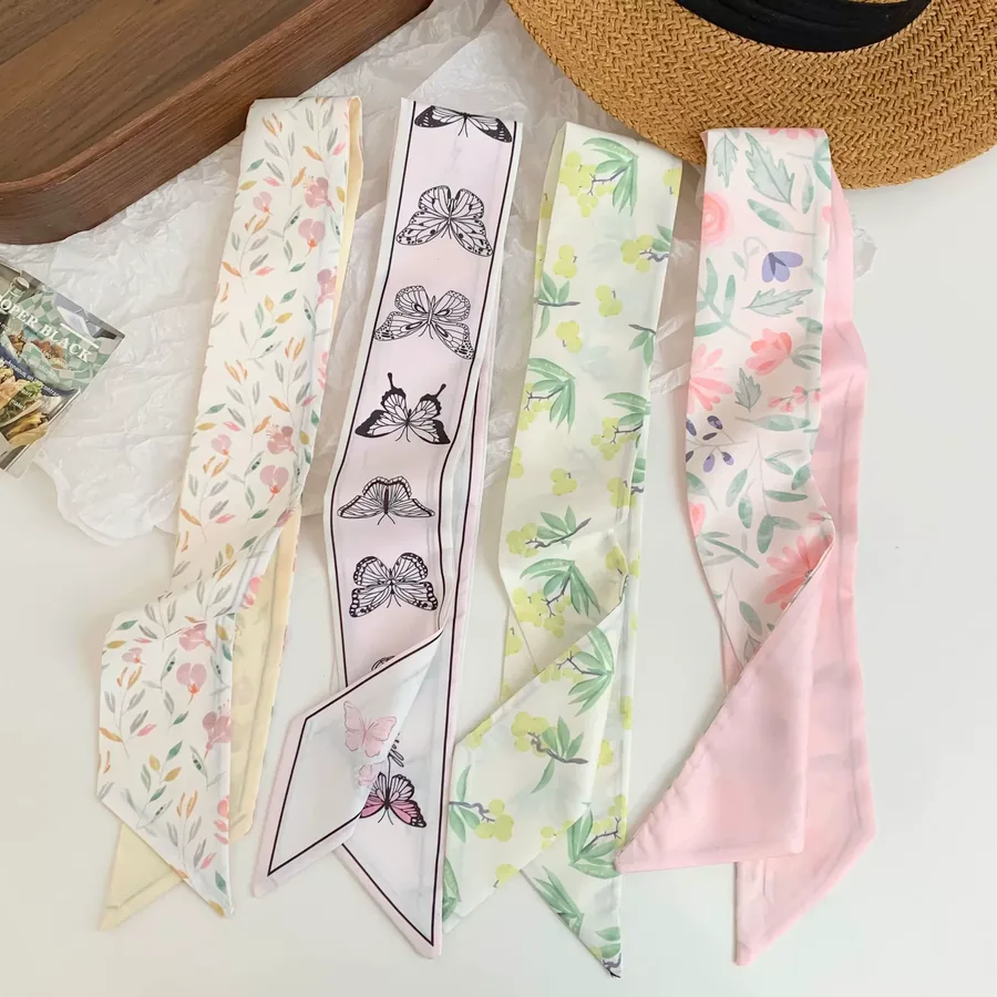 Silk Gift Ribbon Head Scarf