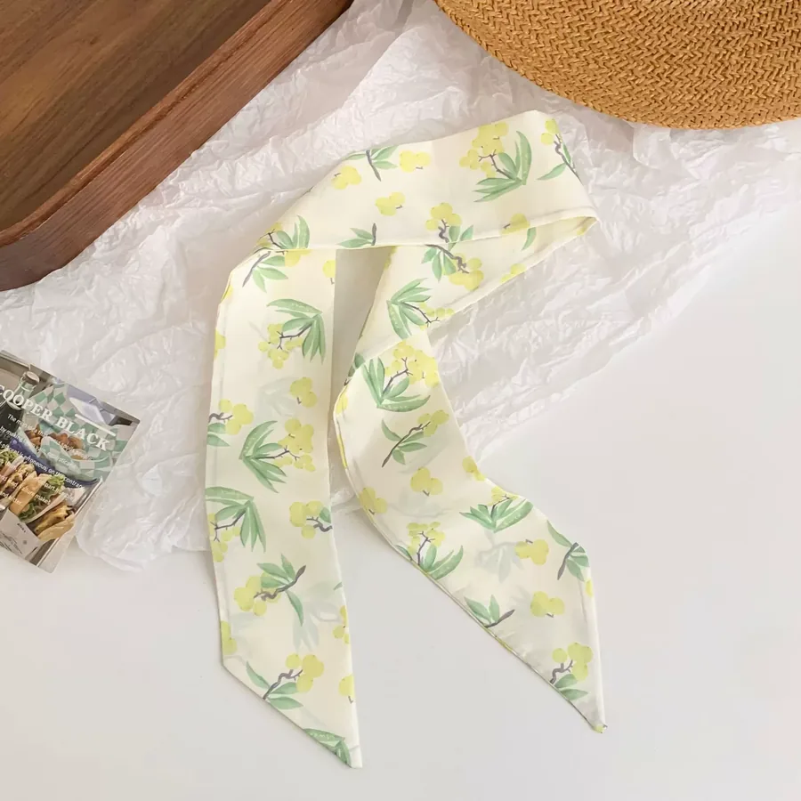 Silk Gift Ribbon Head Scarf view 8