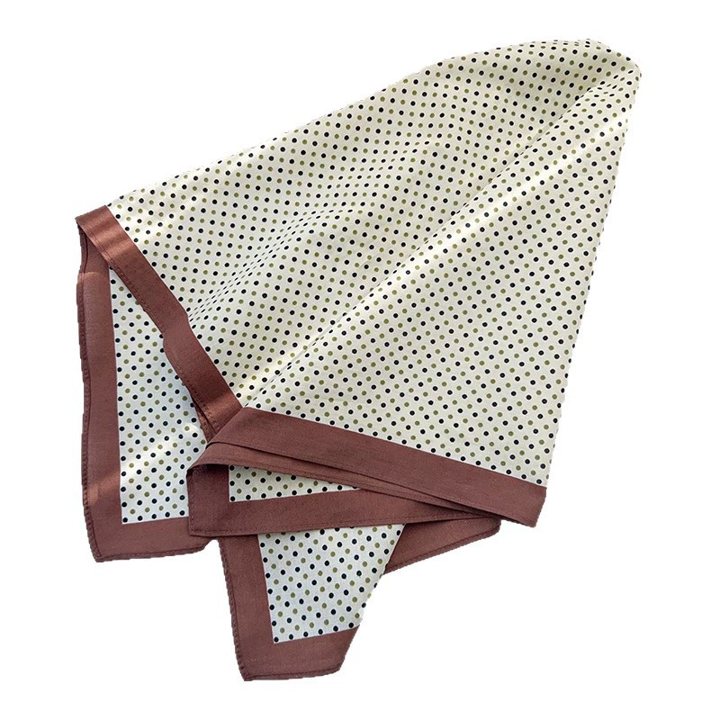 Cotton Polka Dot Square Scarf view 5