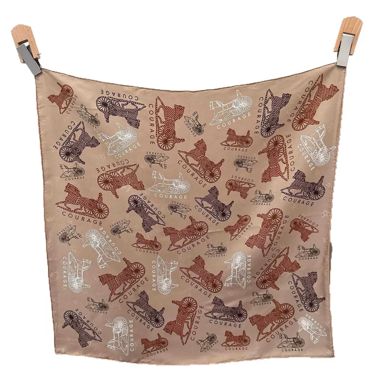 100% Mulberry Silk Jacquard Square Scarf