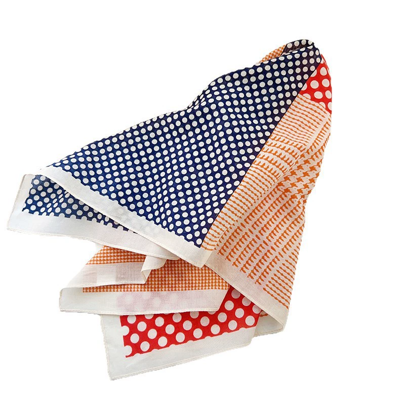 Cotton Polka Dot Square Scarf view 5