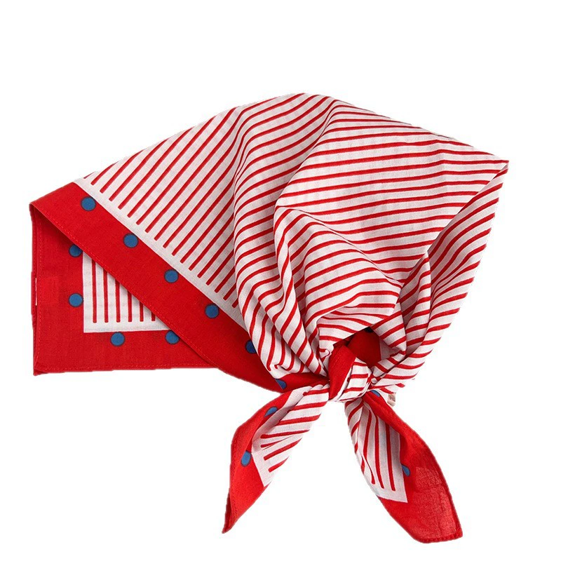 Cotton Polka Dot Square Scarf view 5
