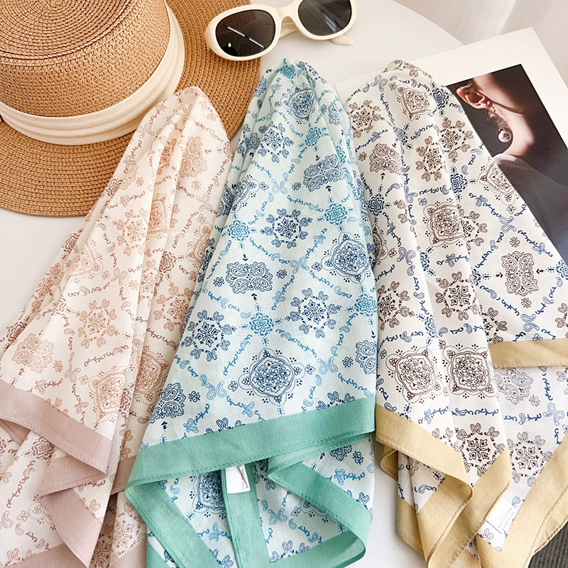 Cotton Print Square Scarf view 2