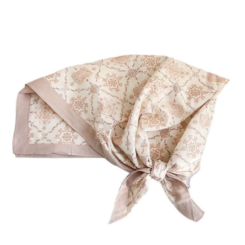 Cotton Print Square Scarf view 5