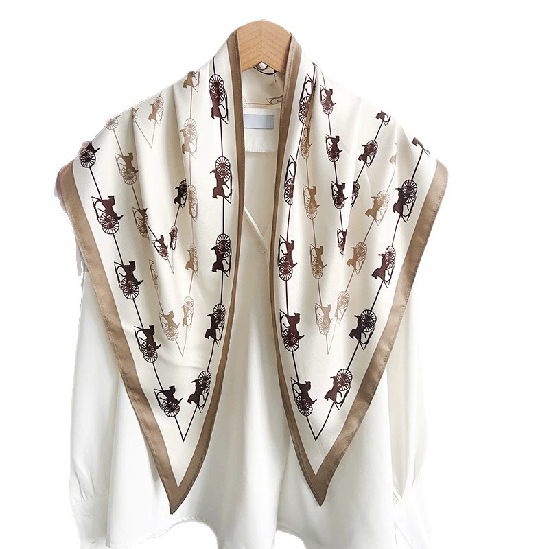 Printed Triangle Scarf view 5