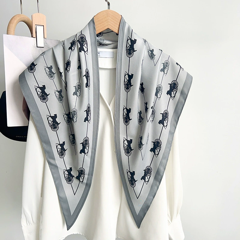 Printed Triangle Scarf view 7