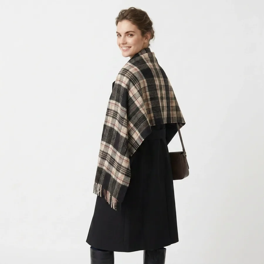 Polyester Fringed Scarf view 3