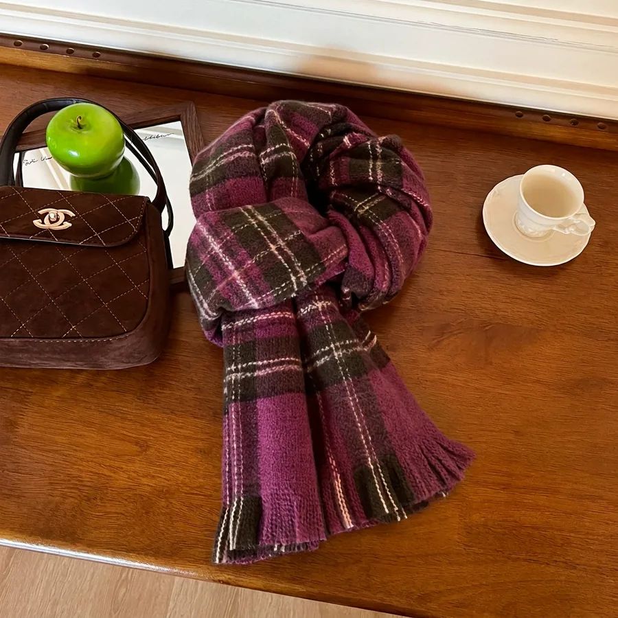 Polyester Fringed Scarf view 9