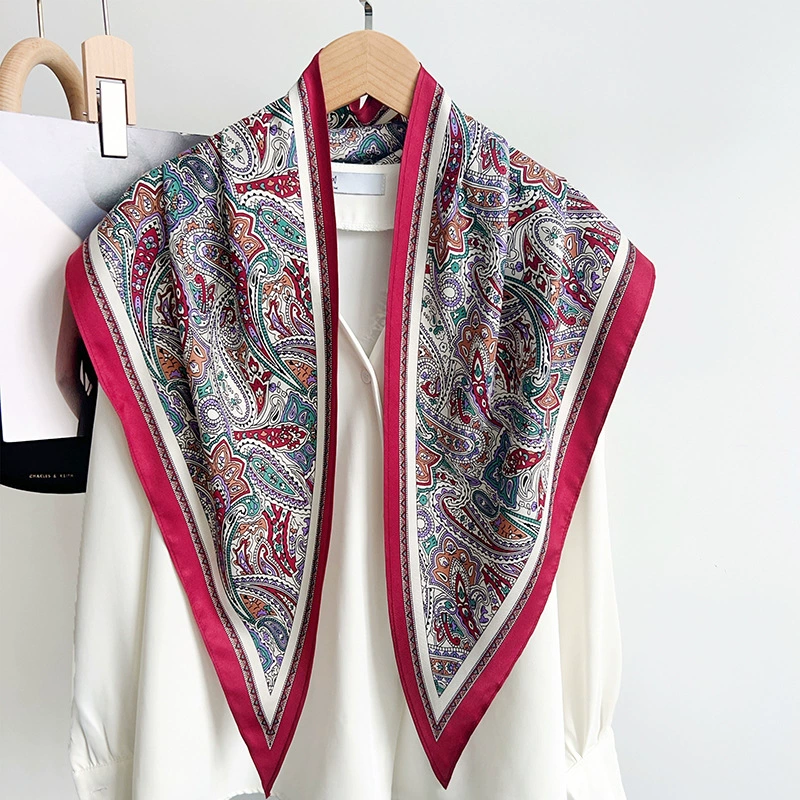 Paisley Print Triangle Scarf view 3