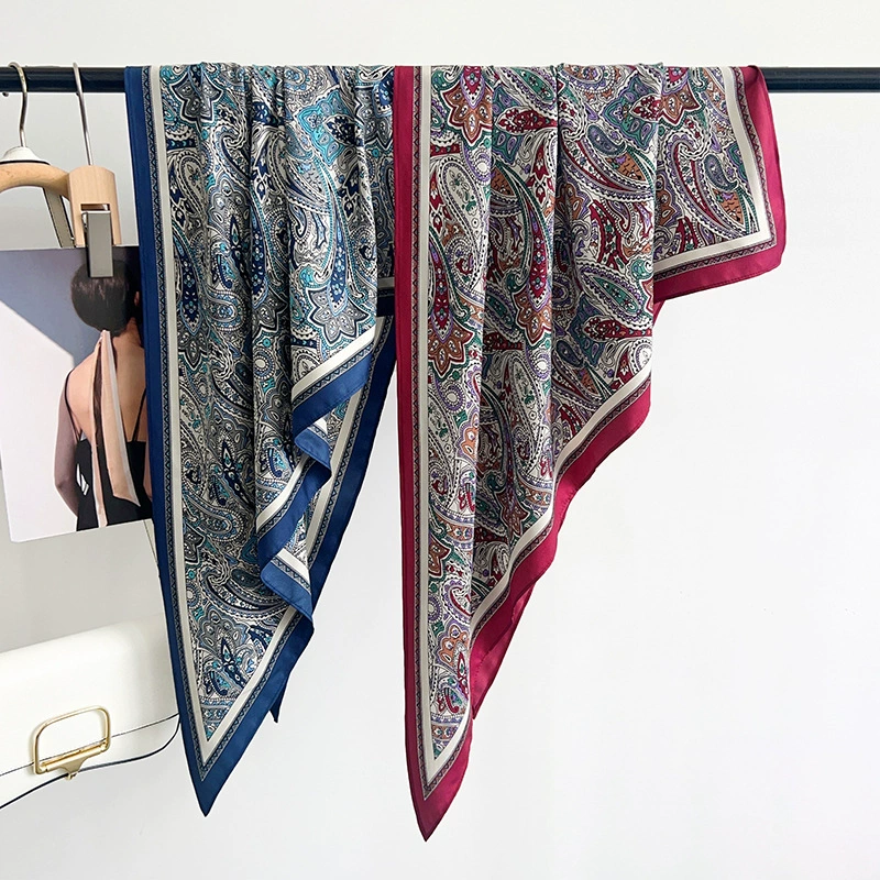 Paisley Print Triangle Scarf view 4
