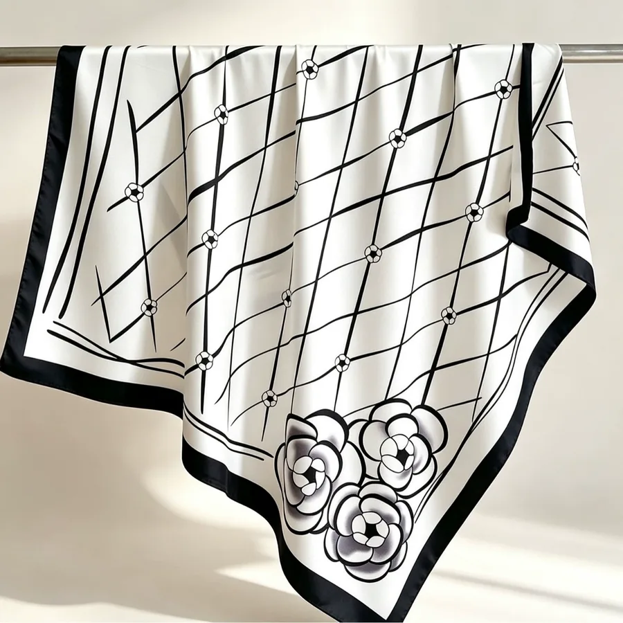 Striped Square Scarf