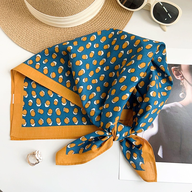 Cotton Polka Dot Square Scarf view 2
