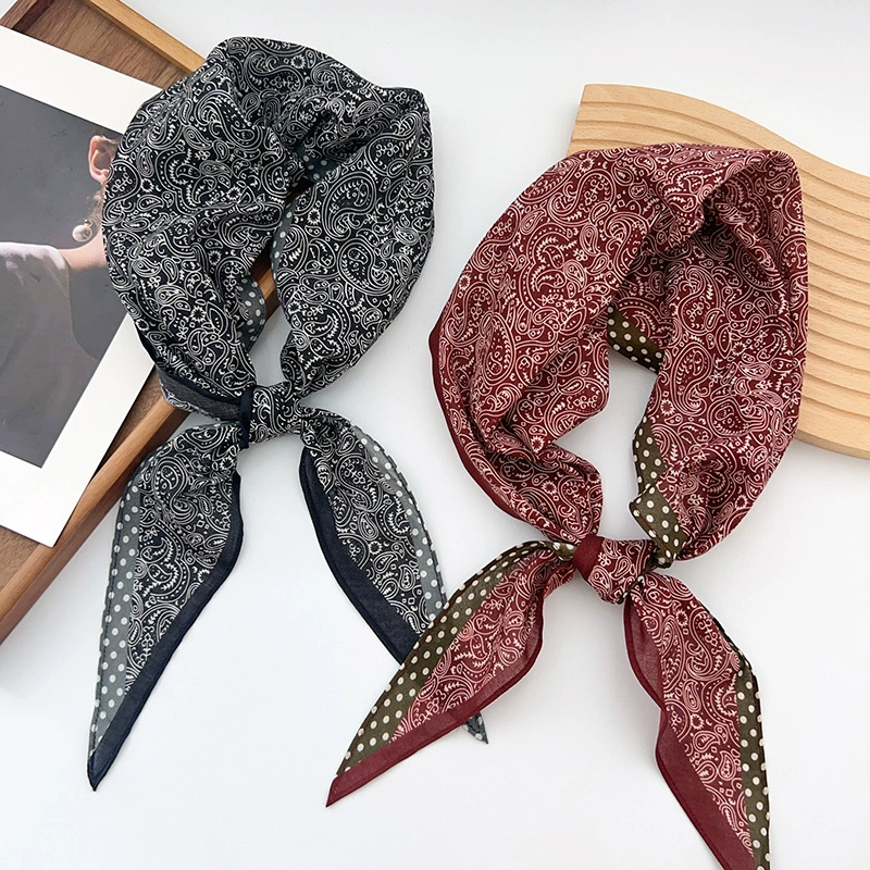 Cotton Paisley Diamond Scarf
