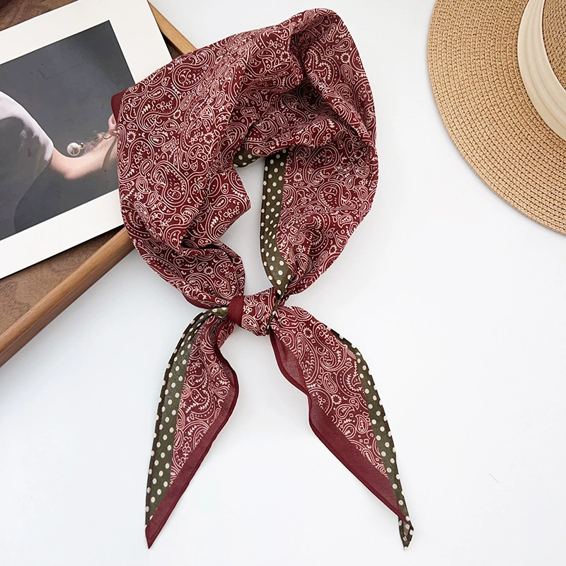Cotton Paisley Diamond Scarf view 2