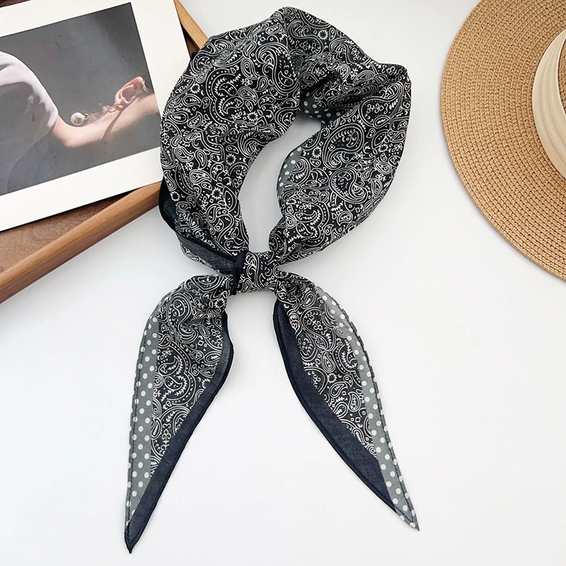 Cotton Paisley Diamond Scarf view 3