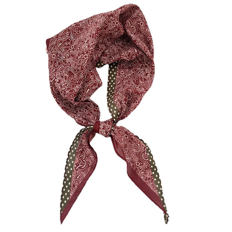 Cotton Paisley Diamond Scarf view 5