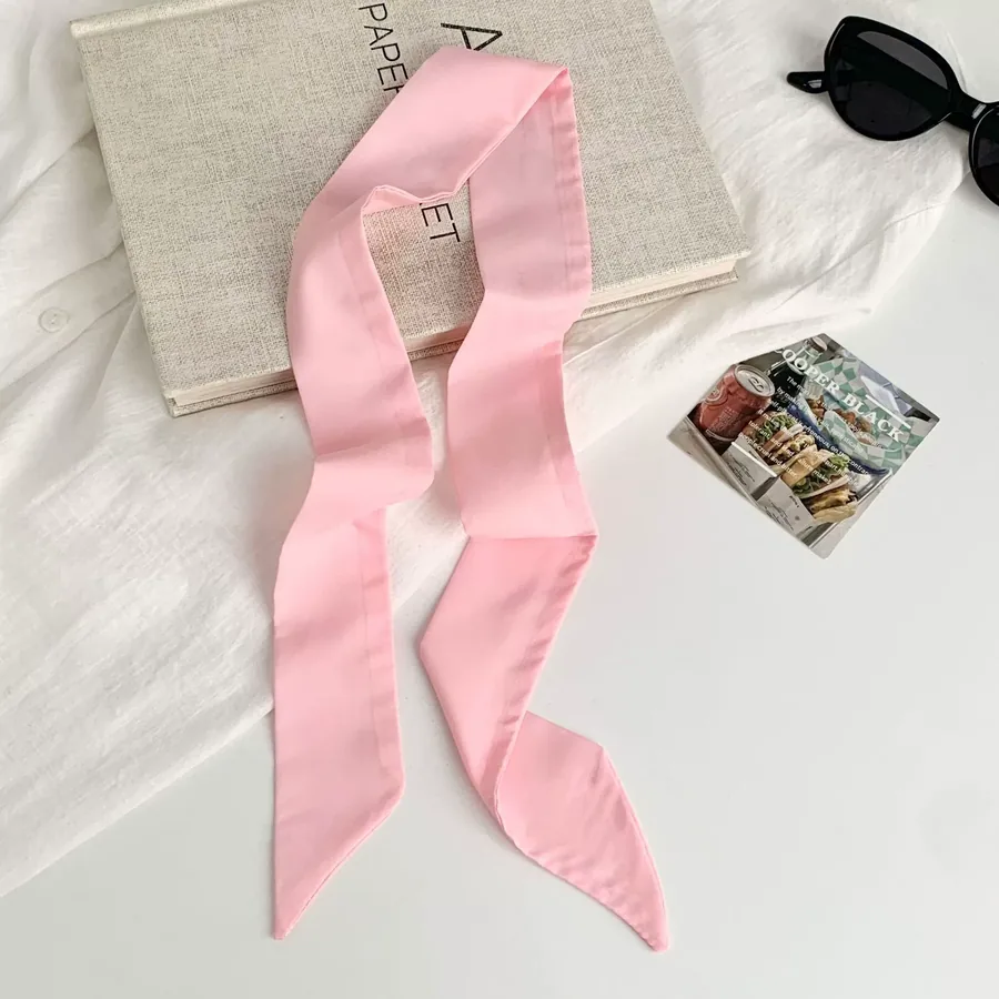 Solid Silk Head Scarf view 11