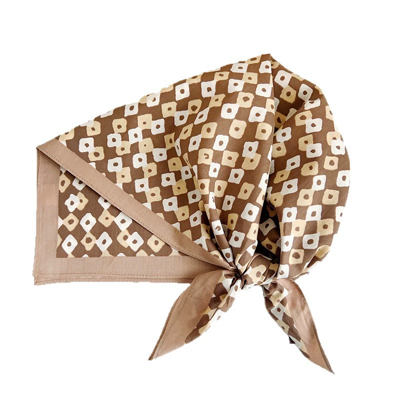Cotton Plaid Square Scarf view 5