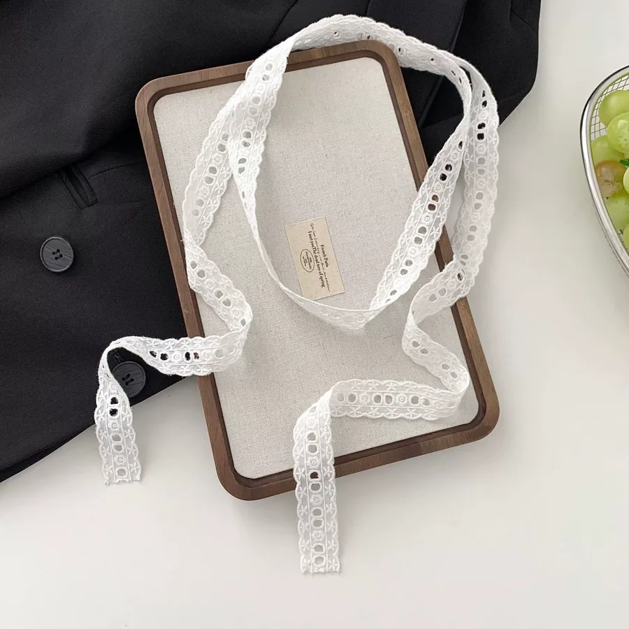 Lace Silk Twilly Scarf view 8