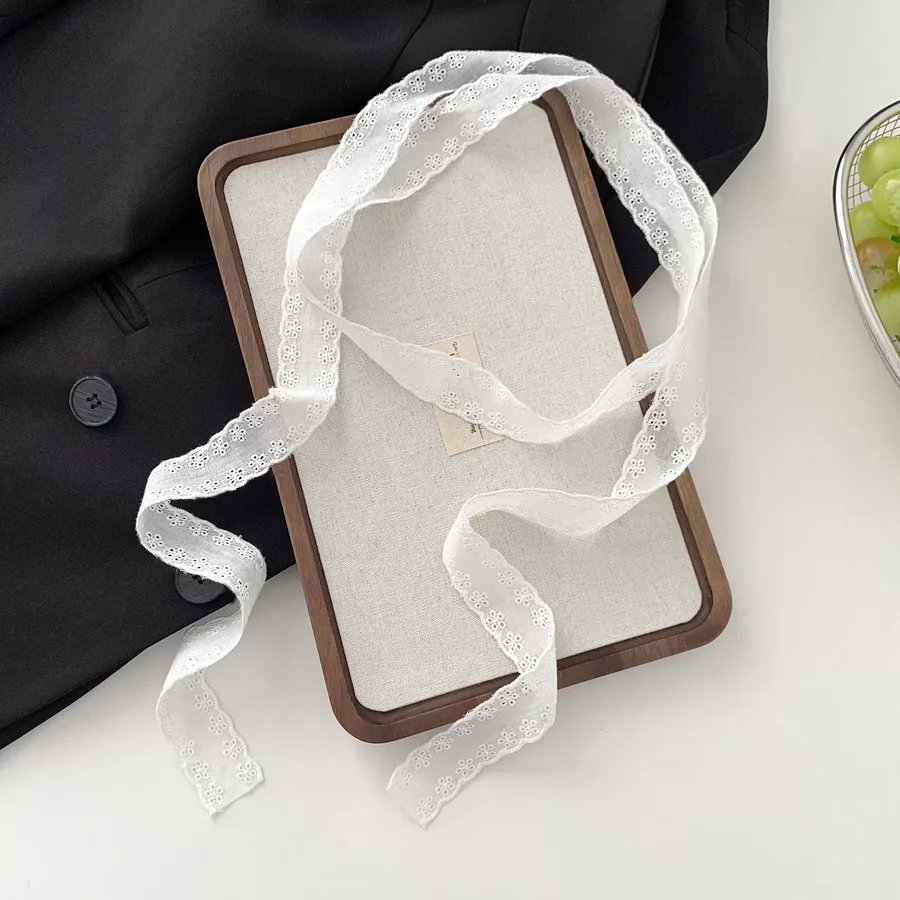 Lace Silk Twilly Scarf view 9