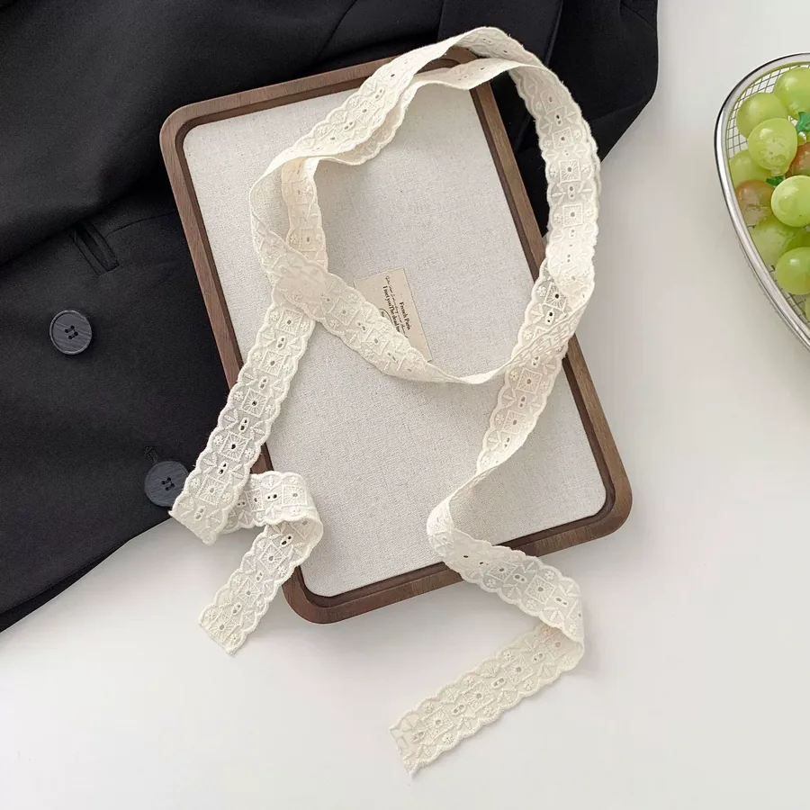 Lace Silk Twilly Scarf view 10