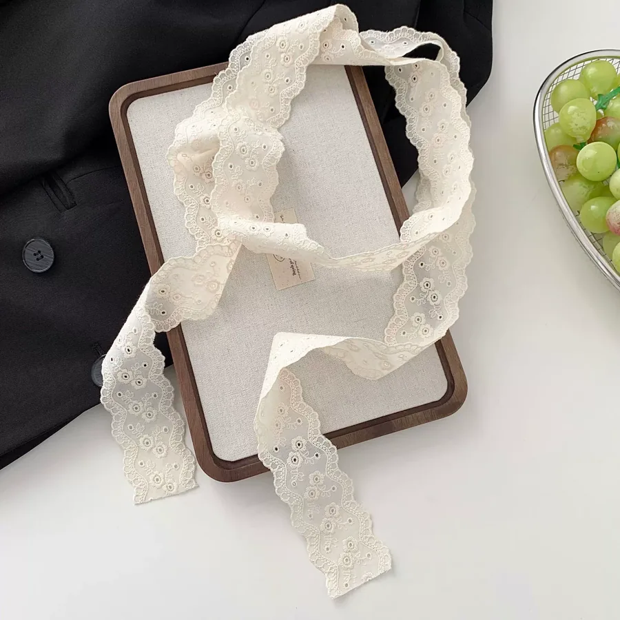 Lace Silk Twilly Scarf view 12